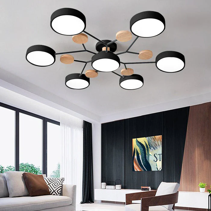 Sleek Modern Ceiling Light | LED Flush Mount Chandelier 17
