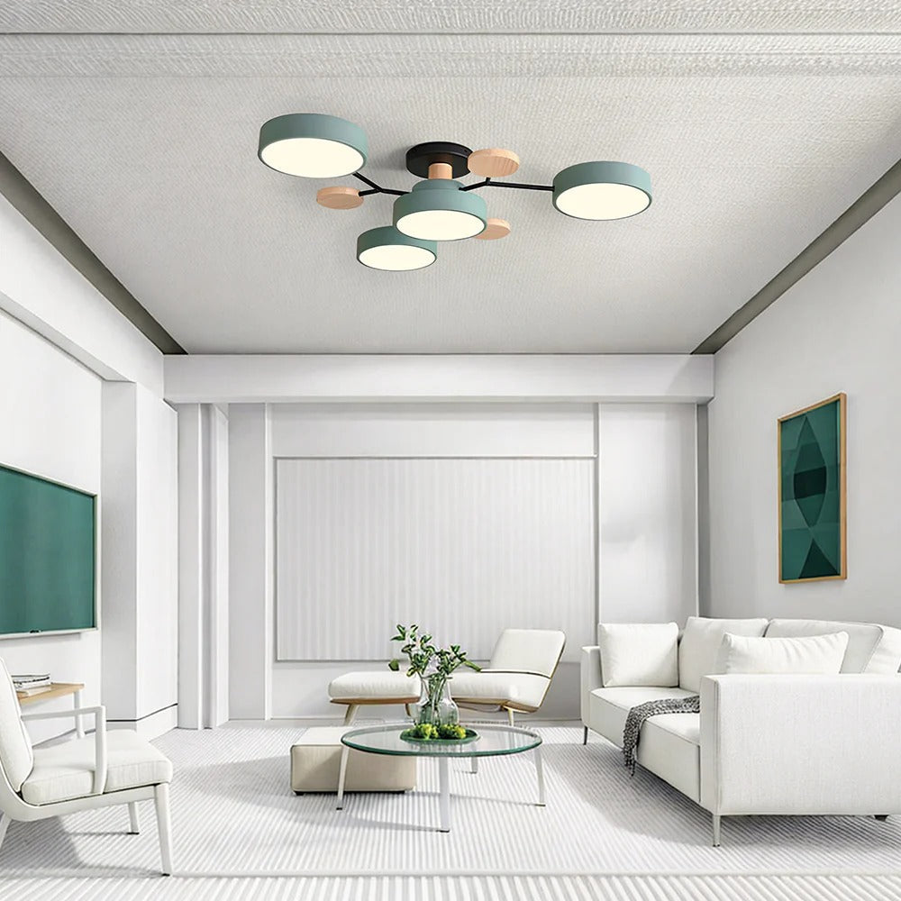 Sleek Modern Ceiling Light | LED Flush Mount Chandelier 3