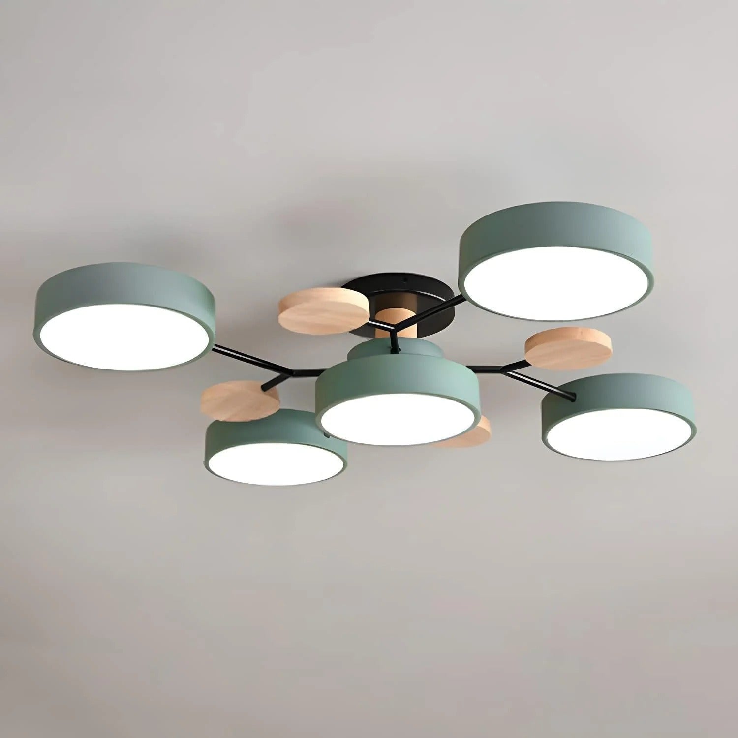 Sleek Modern Ceiling Light | LED Flush Mount Chandelier 6