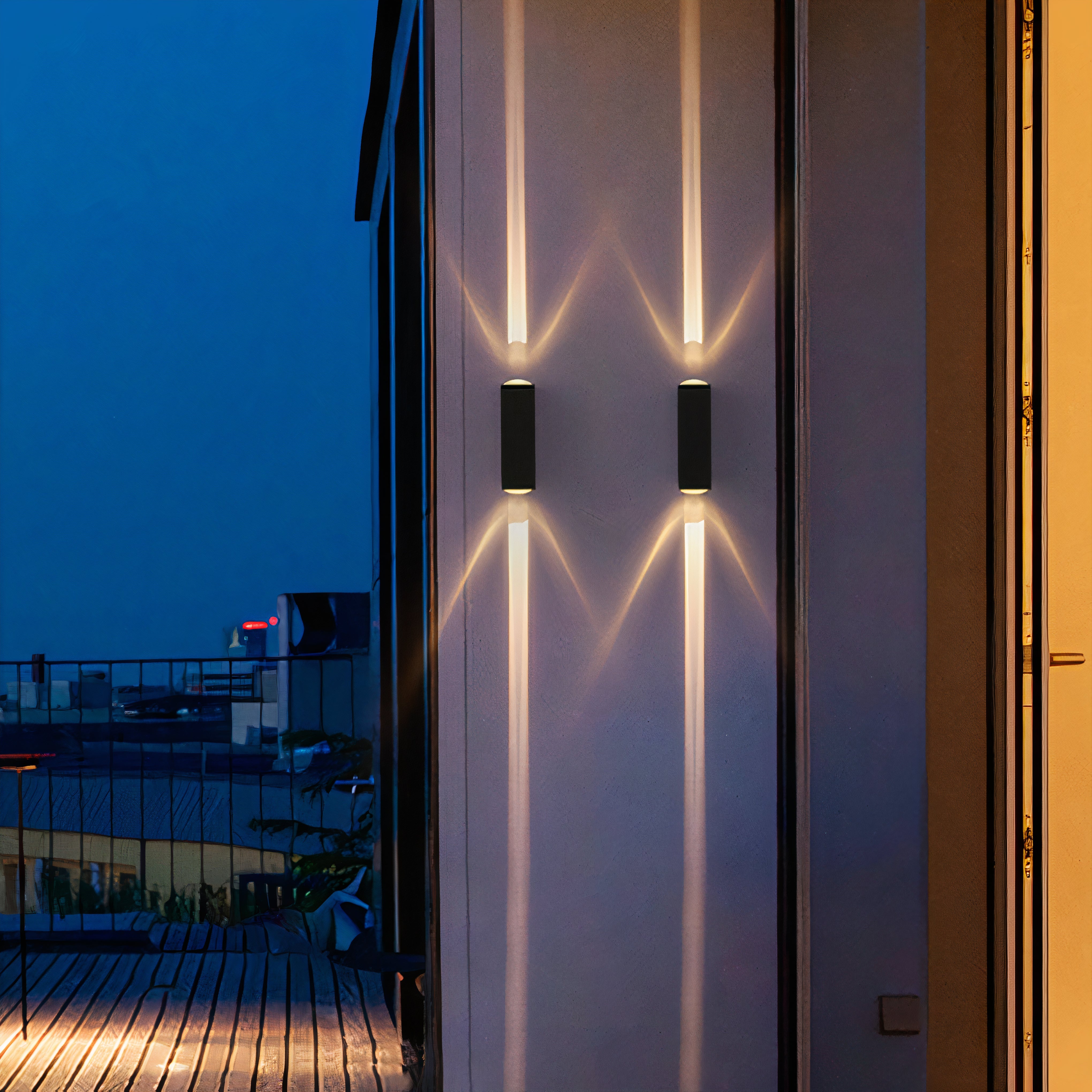 Sleek Modern Outdoor Wall Light | LED Up and Down Illumination 1