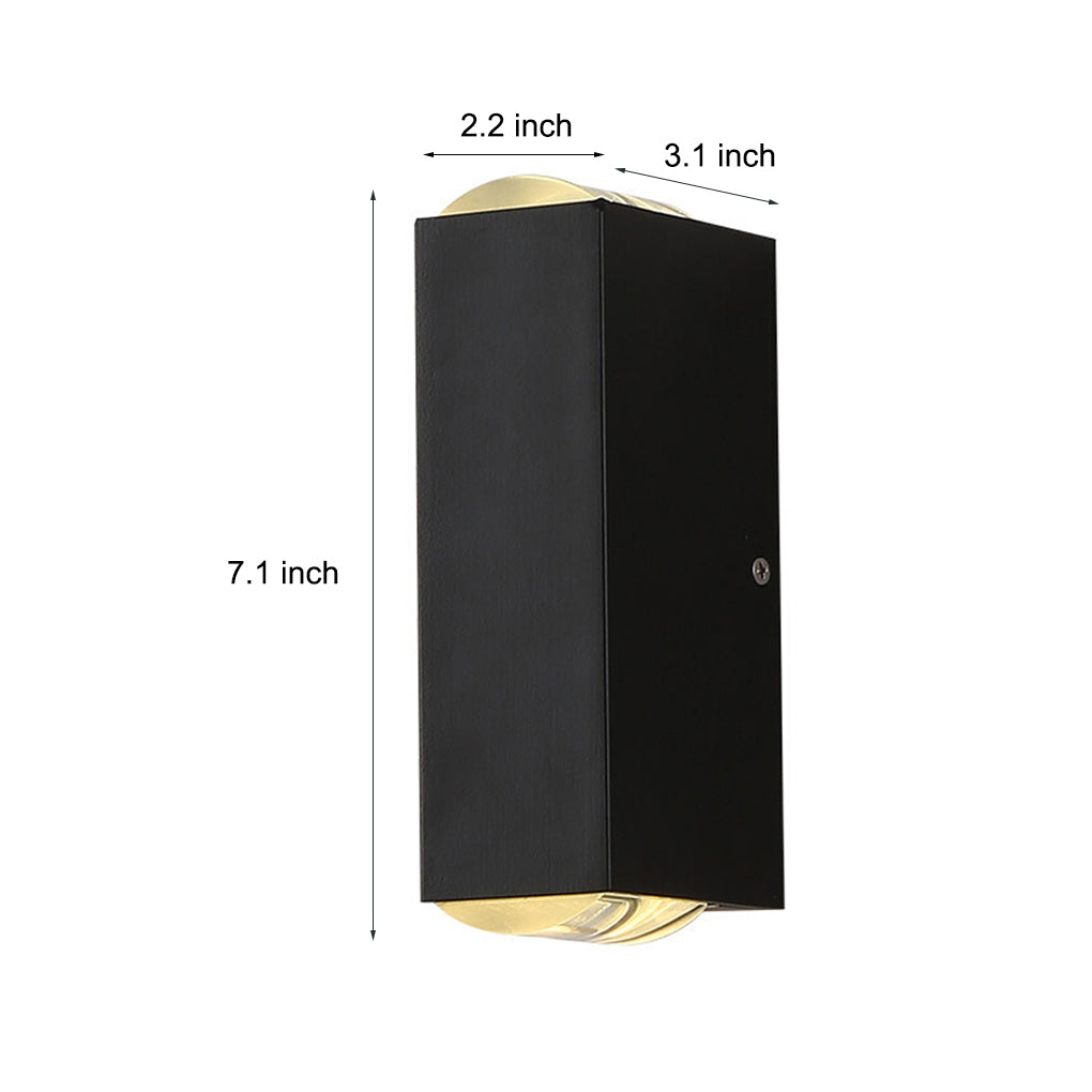 Sleek Modern Outdoor Wall Light | LED Up and Down Illumination 7