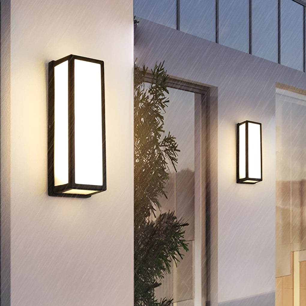 Sleek Motion Sensor Outdoor Wall Light | Waterproof Black Exterior Wall Lights 7