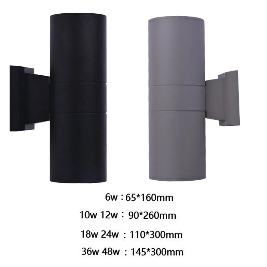 Sleek Outdoor Wall Light | Waterproof Aluminium LED 6