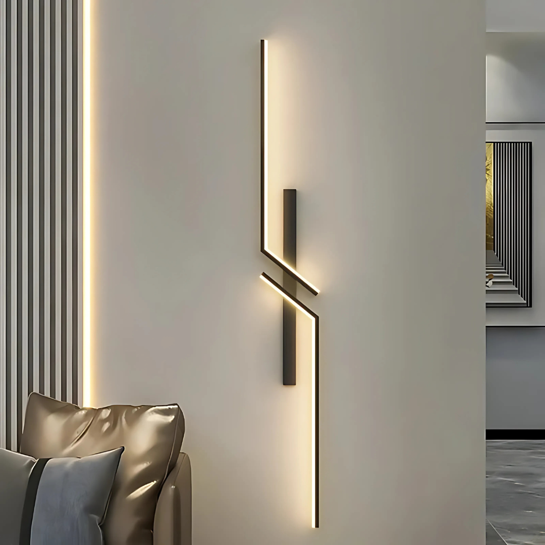 Sleek Vertical Wall Lights | Modern Metal Fixture 0