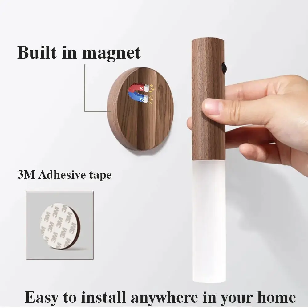 Smart Motion Sensor Wall Light | LED & Wooden Design 7