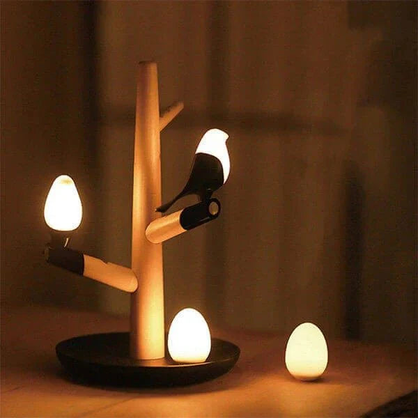 Smart Sensor LED Table Lamp | Wooden Night Light 2