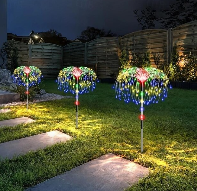 Solar Garden Lights | LED Firework Effect & Waterproof 4