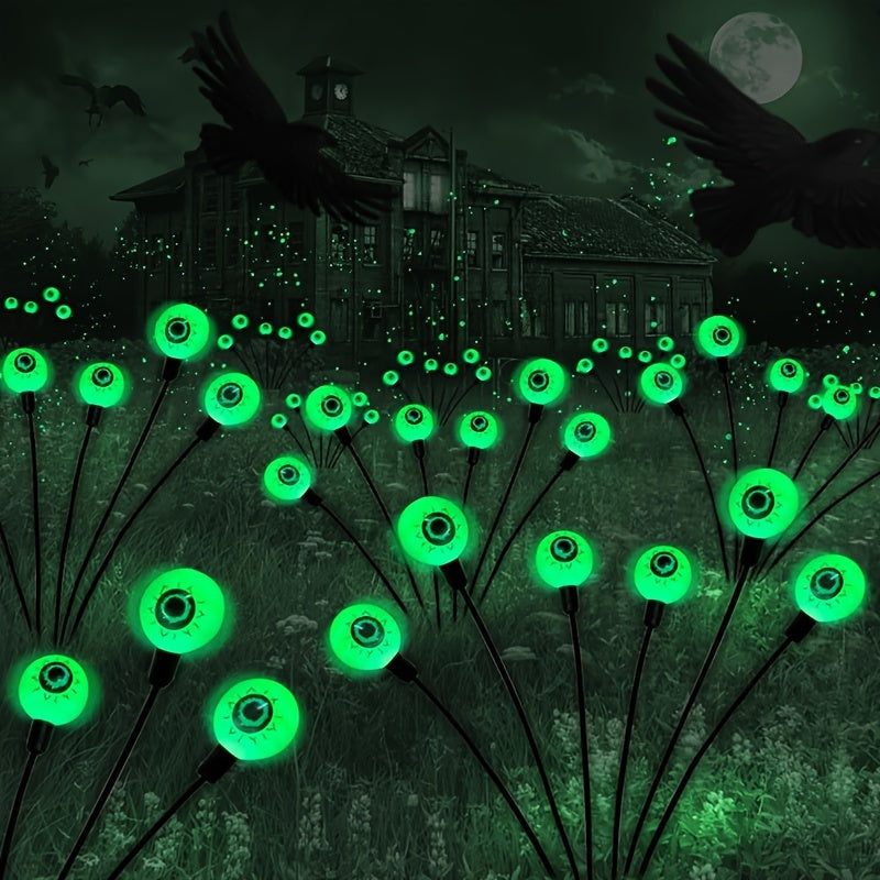 Spooky Glow-in-the-Dark Garden Lights | Solar LED Eyeball Orbs 0