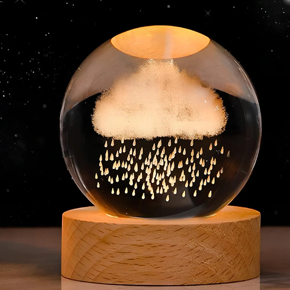 Stunning 3D Crystal LED Night Light | USB Powered & Elegant Design 14