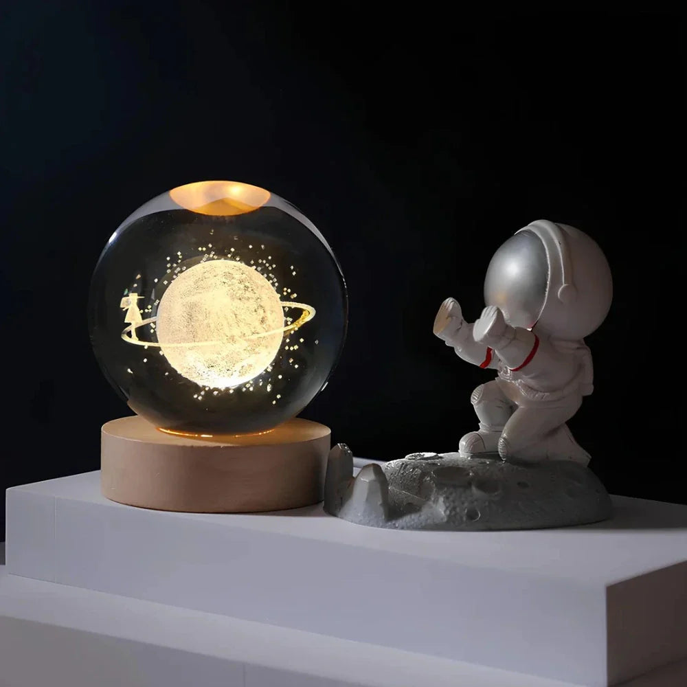Stunning 3D Crystal LED Night Light | USB Powered & Elegant Design 15