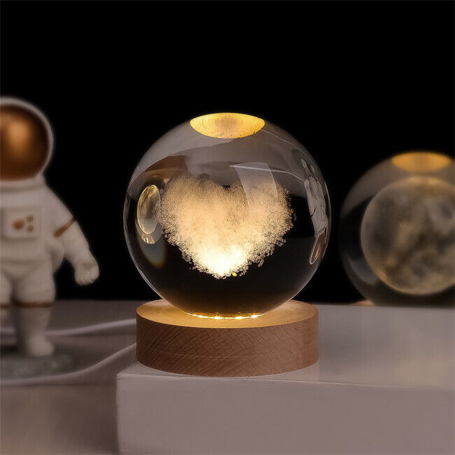 Stunning 3D Crystal LED Night Light | USB Powered & Elegant Design 19
