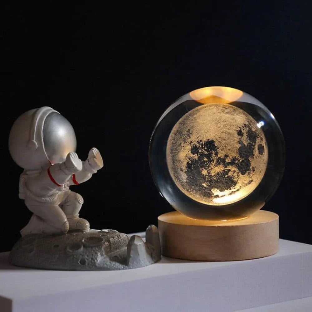 Stunning 3D Crystal LED Night Light | USB Powered & Elegant Design 3