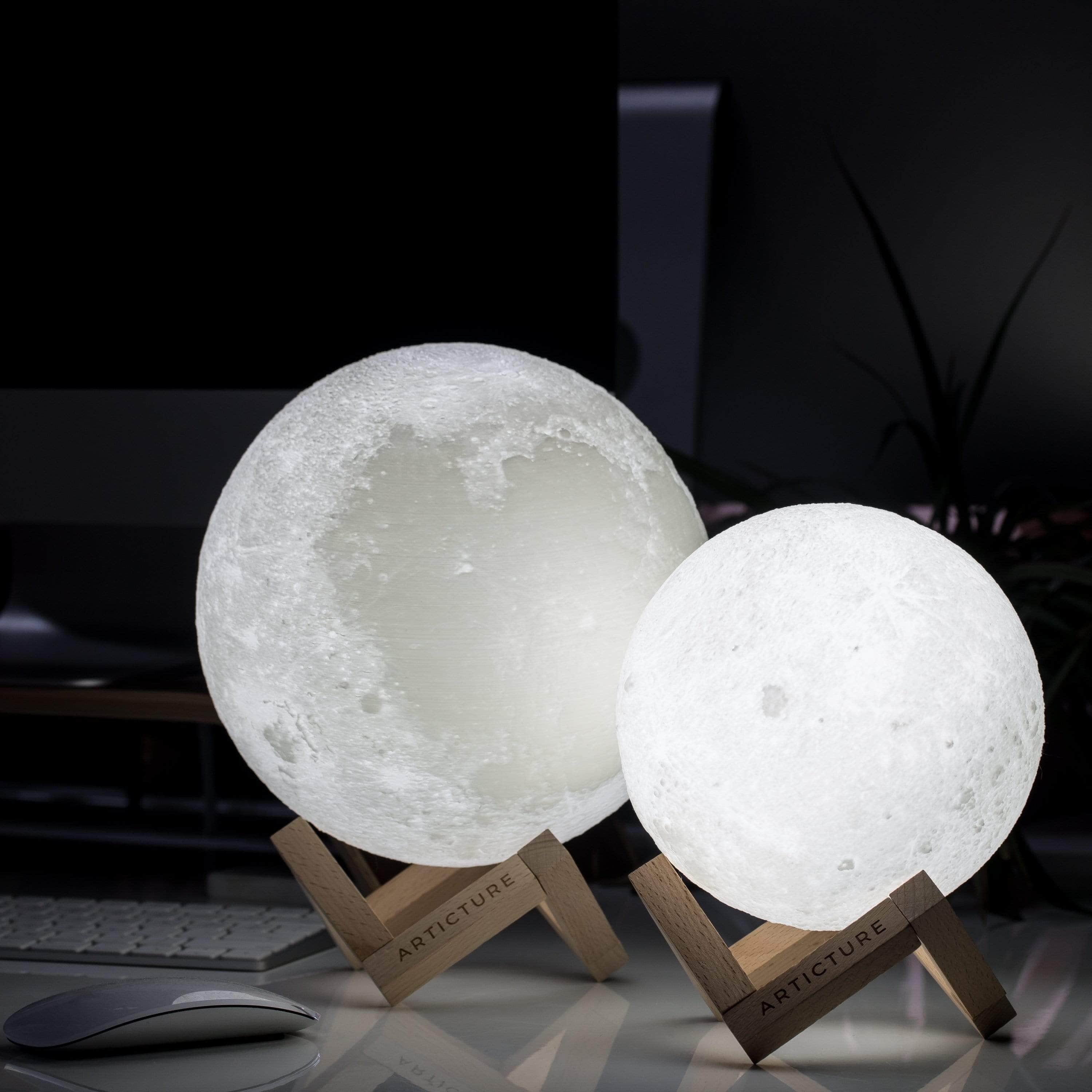 Stylish 3D Moon Lamp | Rechargeable & Color Changing 1