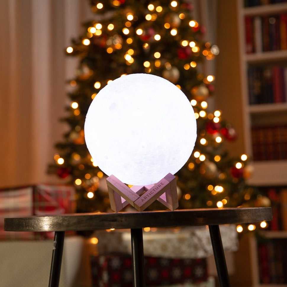 Stylish 3D Moon Lamp | Rechargeable & Color Changing 3