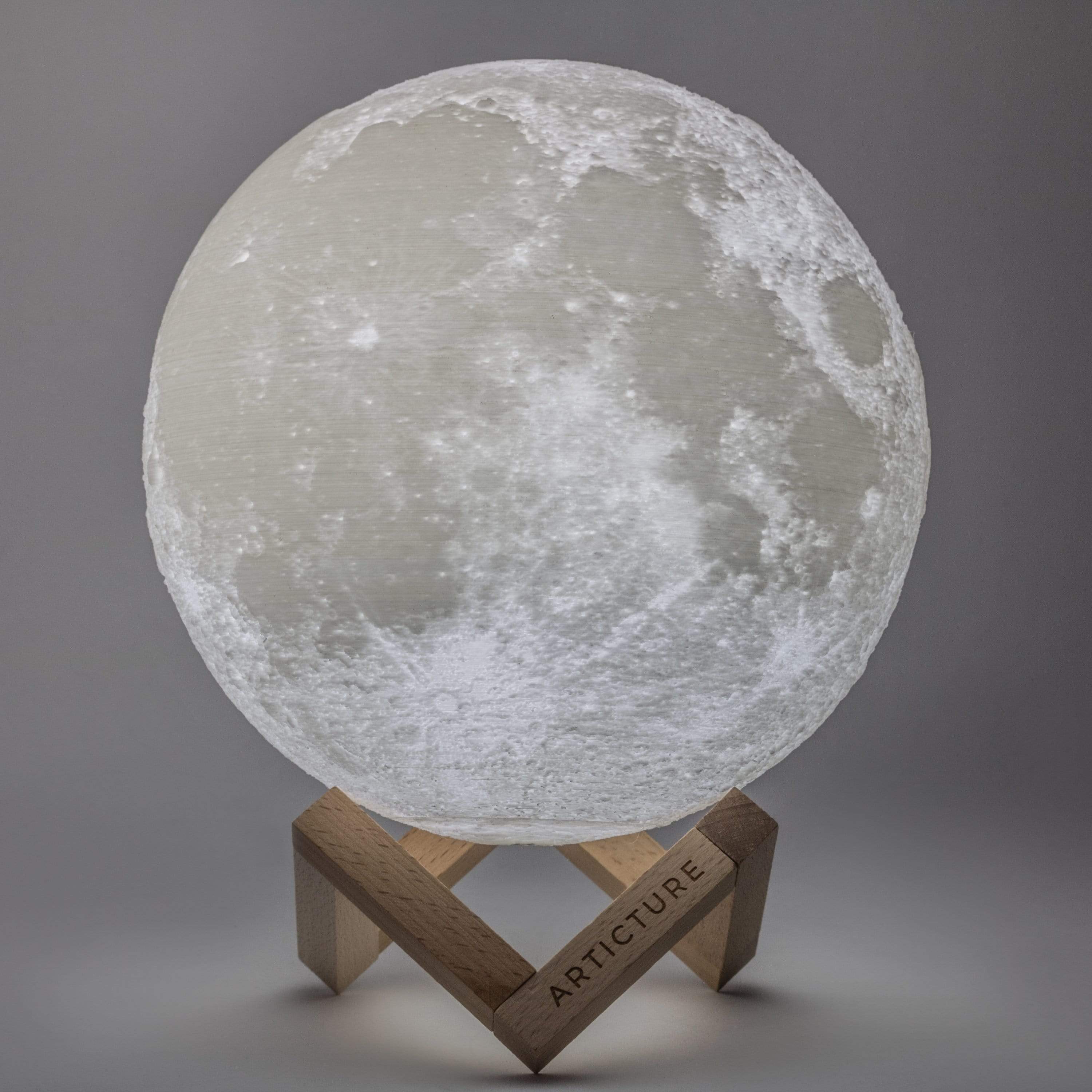 Stylish 3D Moon Lamp | Rechargeable & Color Changing 9