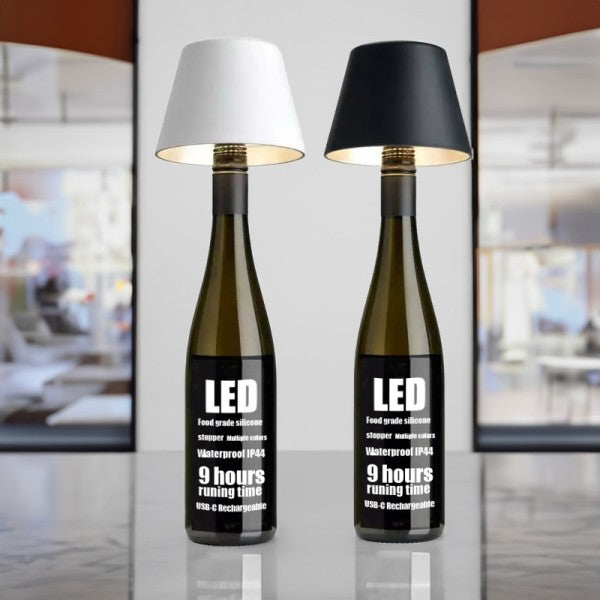 Stylish LED Table Lamp Shade | Wine Bottle Compatible 1