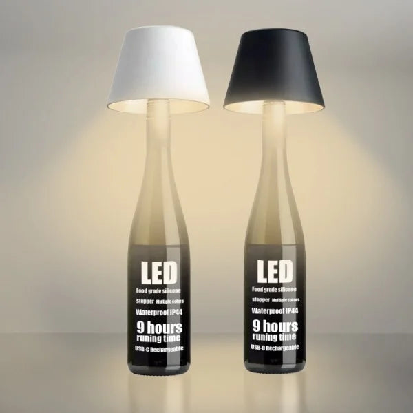 Stylish LED Table Lamp Shade | Wine Bottle Compatible 2