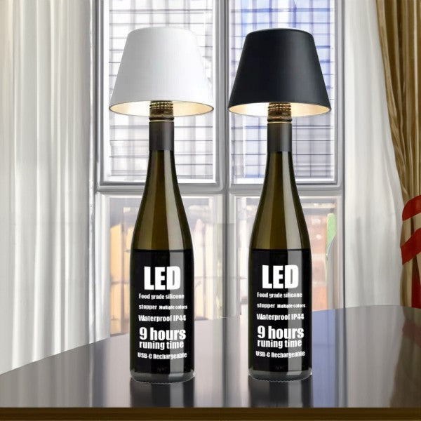 Stylish LED Table Lamp Shade | Wine Bottle Compatible 4