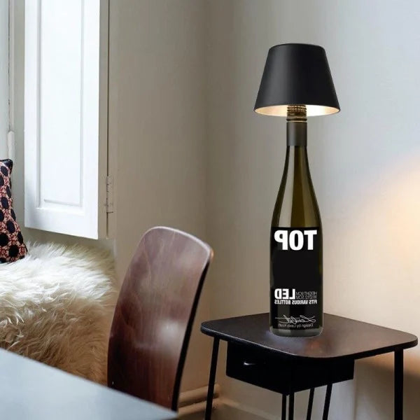 Stylish LED Table Lamp Shade | Wine Bottle Compatible 6