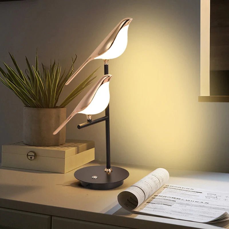 Stylish LED Table Lamp | Modern Bird Design & Adjustable Lighting 1