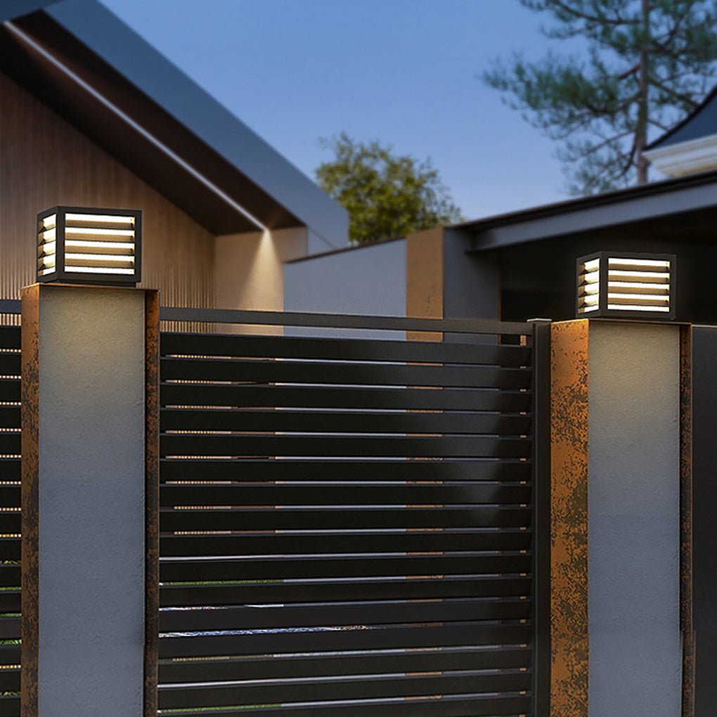 Stylish Solar LED Post Light | Weather-Resistant & Dual Power Options 1