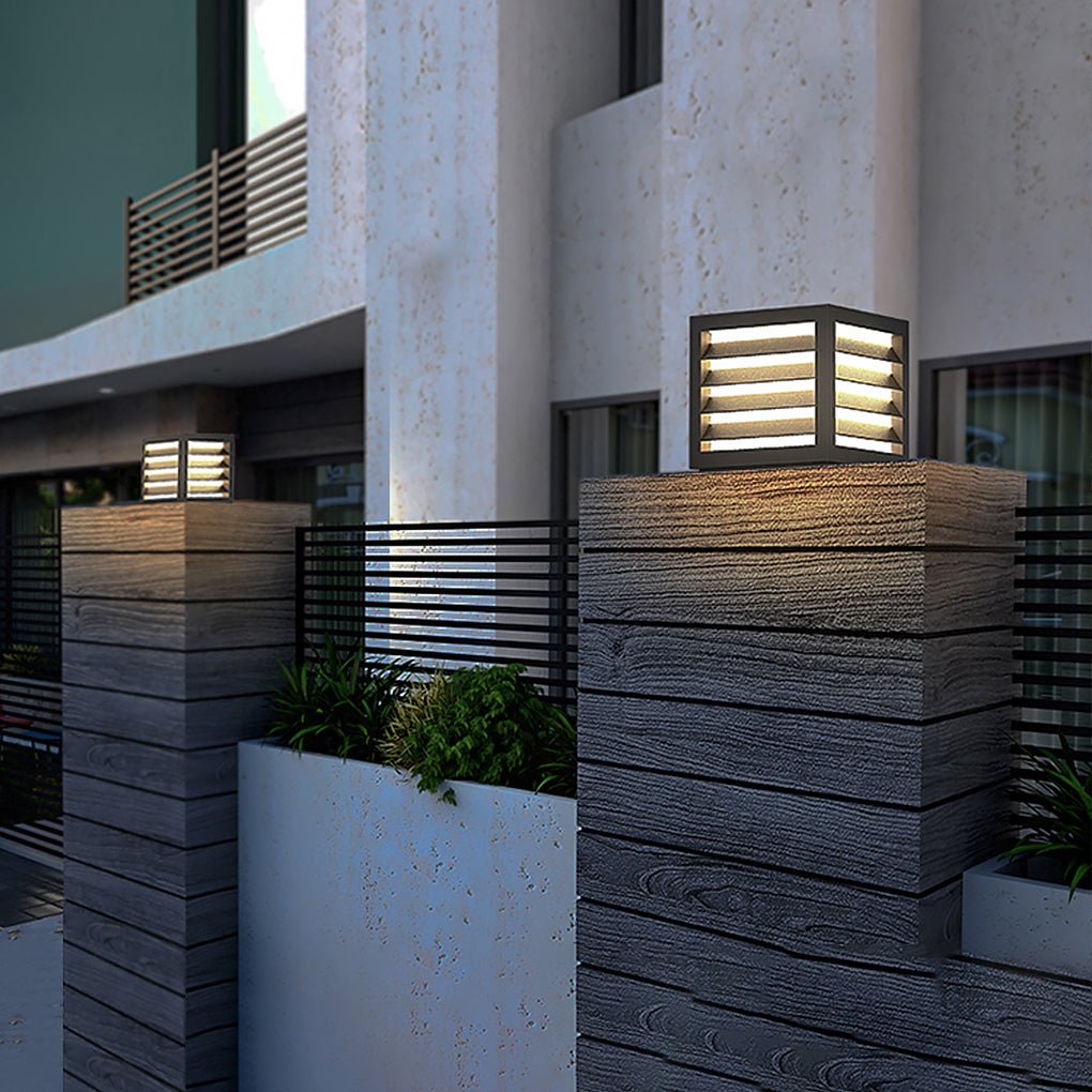 Stylish Solar LED Post Light | Weather-Resistant & Dual Power Options 4