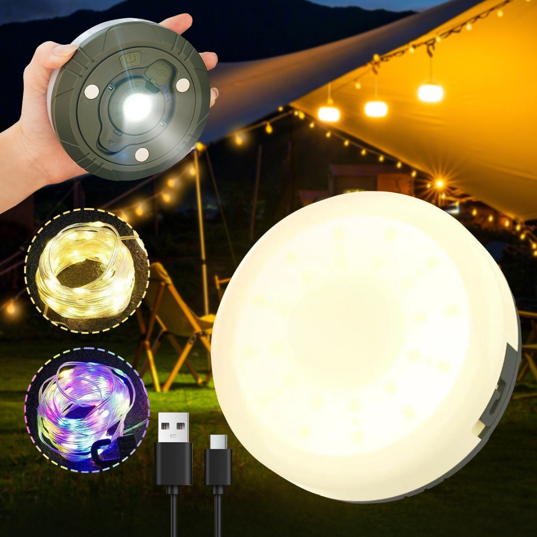 USB Rechargeable Outdoor String Lights | Color Changing & Portable 4