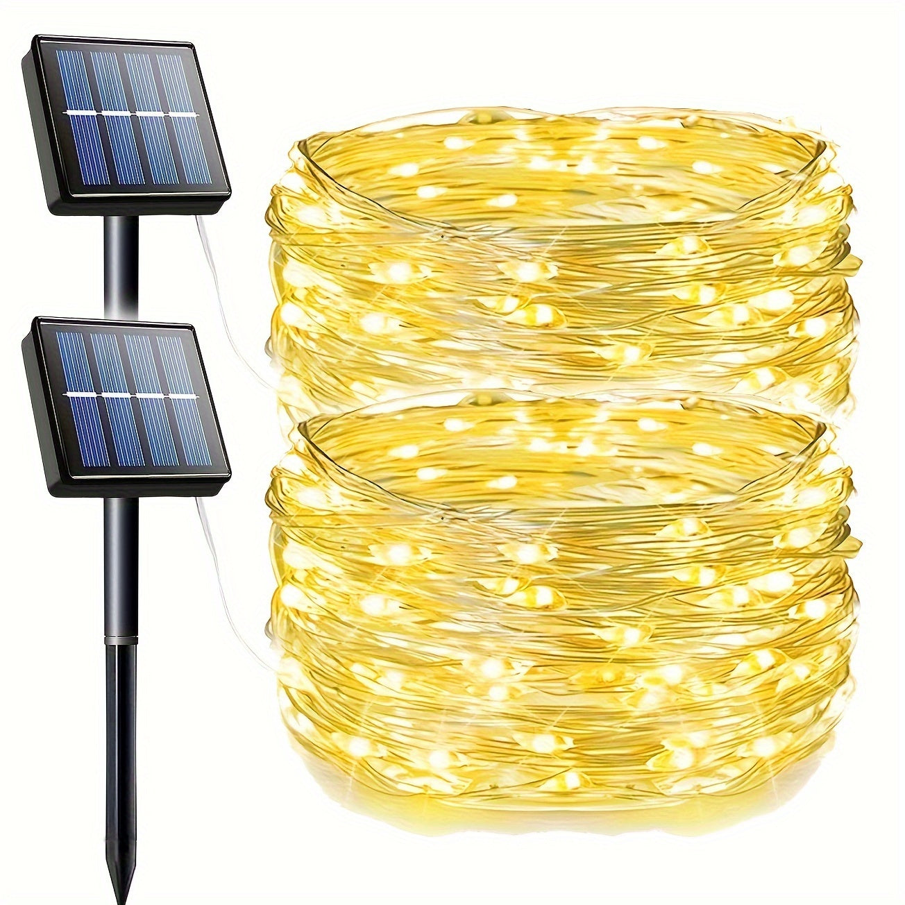 Vibrant Solar Powered Fairy Lights | 200 LED Outdoor String Lights 6