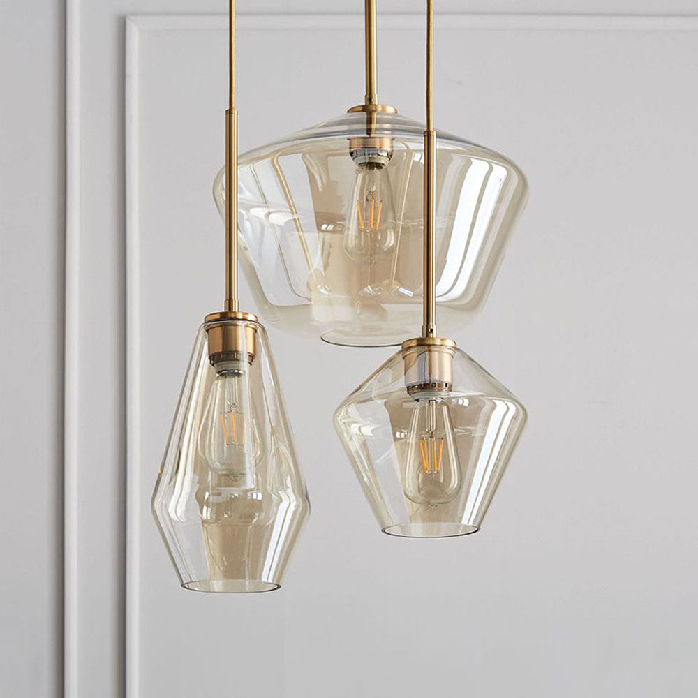 Vintage Industrial Glass Pendant Light | Kitchen Pendant Lighting & Elegant Design 13
