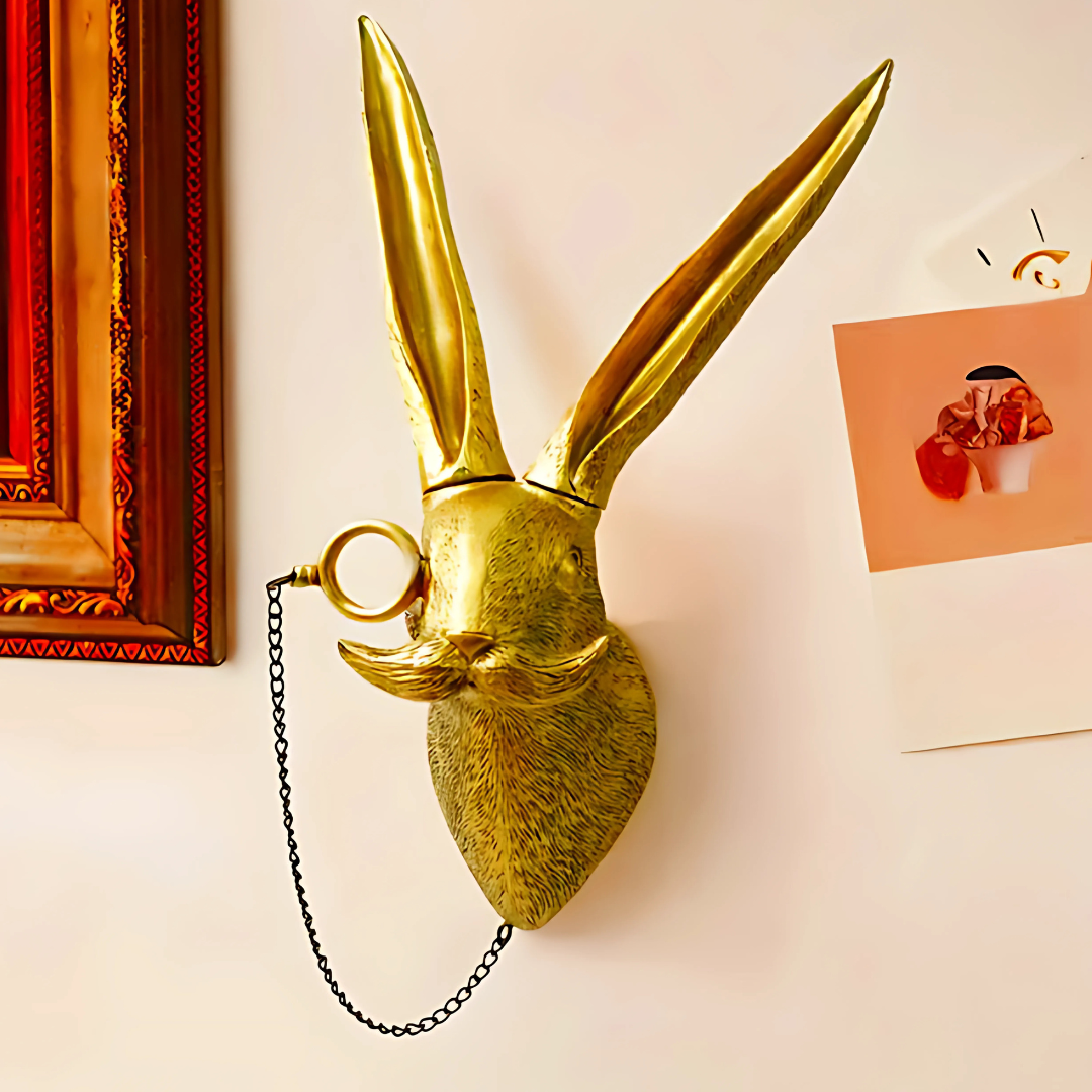 Vintage Resin Animal Head Sculpture | Handcrafted Wall Art 1