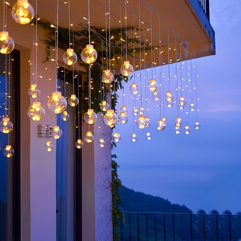 Warm White LED Fairy Lights | Hanging Globe Ornaments 3