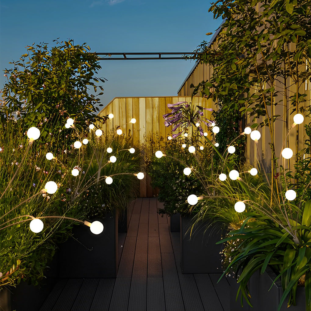 Waterproof Solar Garden Lights | LED Firefly Stakes 4