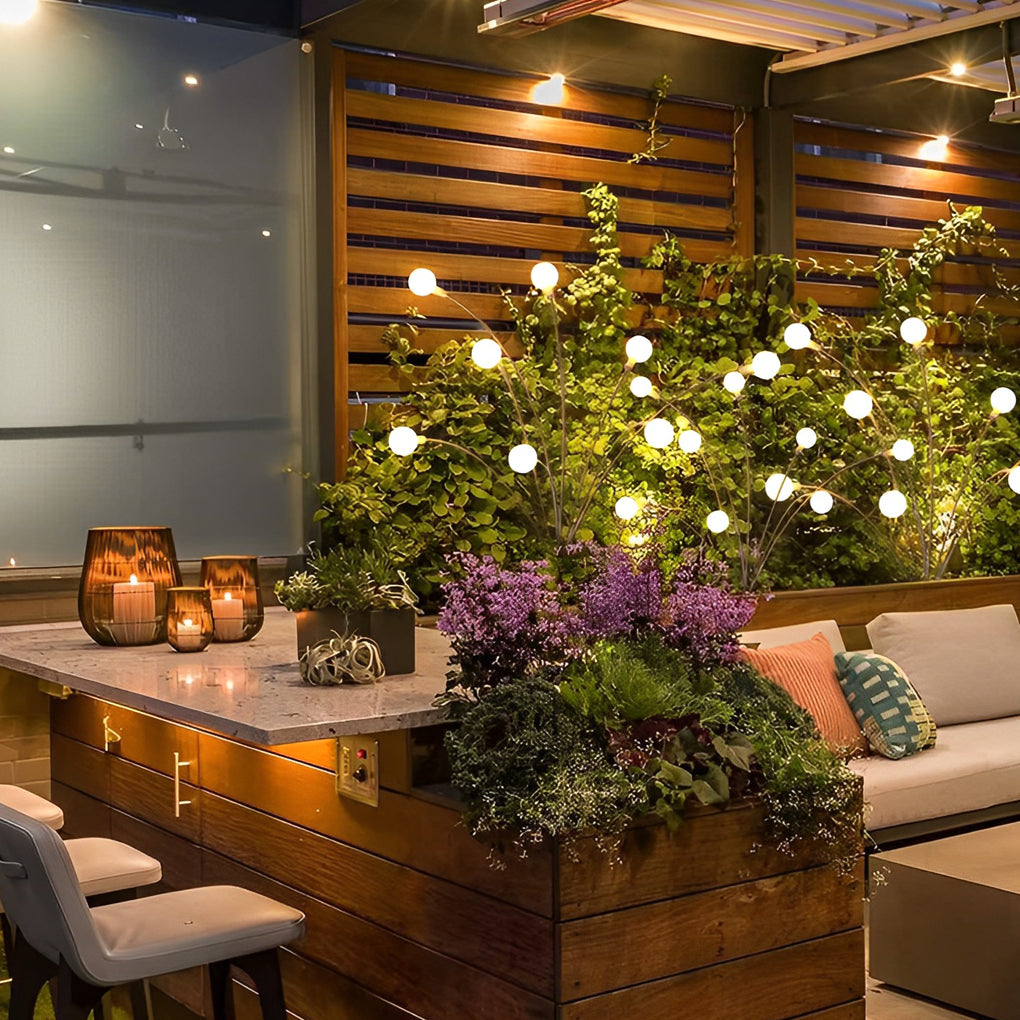 Waterproof Solar Garden Lights | LED Firefly Stakes 6