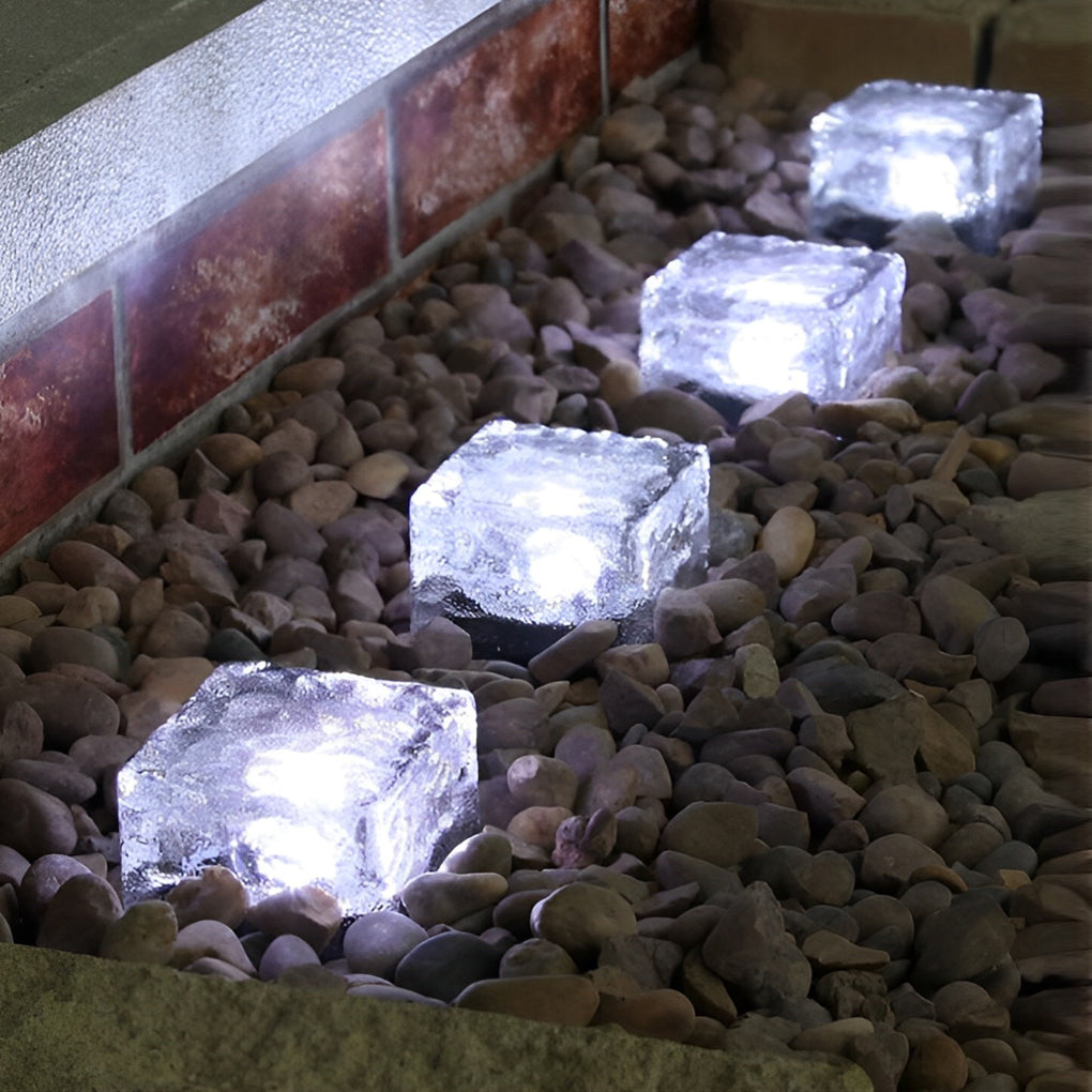 Waterproof Solar Path Lights | Crystal Glass Design & Outdoor Illumination 1