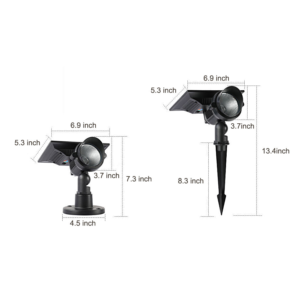 Waterproof Solar Powered Garden Spotlight | Adjustable & Energy-Saving 6