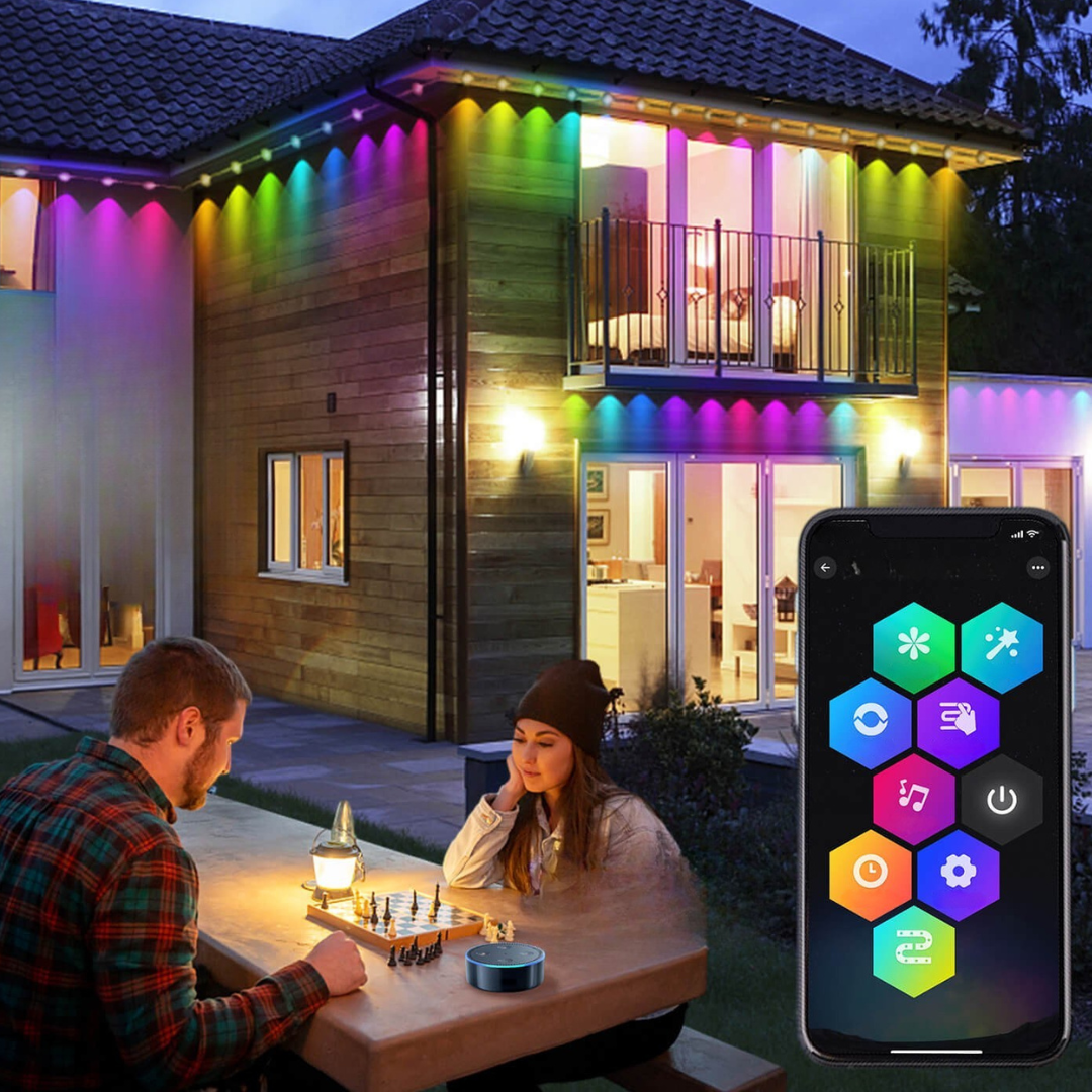 Weather-Resistant, Smart Control Outdoor Lights | RGBIC Technology 5