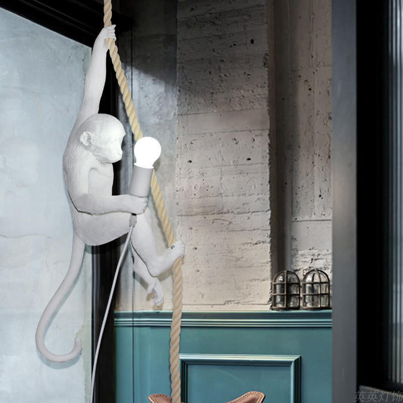 Whimsical Monkey Pendant Light | Durable Resin & Hanging Lights 5